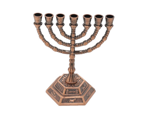 Bronzo menorah stella - bronzo,