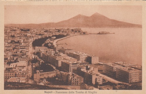Cartolina napoli panorama - cartolina,