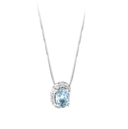 Ciondolo oro bianco 18k con - ciondolo,