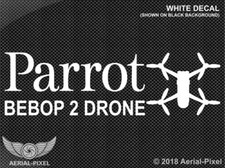 Adesivo decalcomania finestra/custodia drone Parrot Bebop 2 quadricottero UAV SkyController