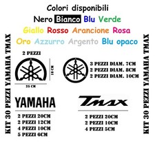Kit adesivi 30 pezzi YAMAHA T MAX prespaziato vari colori
