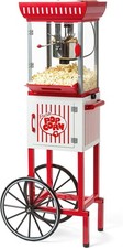 Macchina per popcorn nostalgia stile cinema bollitore 2,5 once rosso e bianco