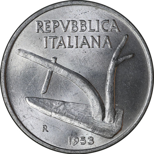 Italia 1953 dieci lire - 1953-r,