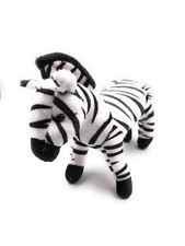 Peluche Pupazzo Stoffa Animale Zebra Cavallo a Strisce 24 CM