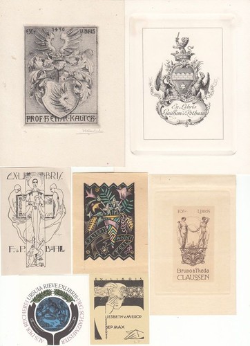 Exlibris bookplate fundus - 11,
