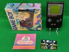 Console Portatile NINTENDO GAME BOY BLACK Edition DMG-01 Box ITA GIG 96 Working 