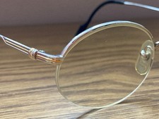 Montatura occhiali da vista vintage '80 Cartier Trinity Honore mezza montatura lusso design