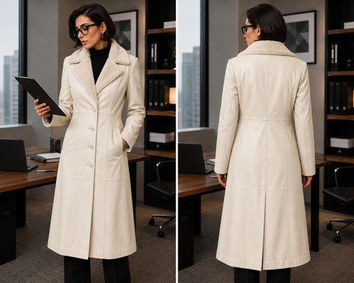Giacca cappotto sherling lungo