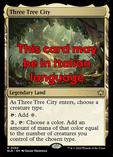 Mtg three tree - tree, city