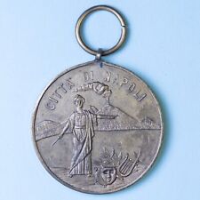 NAPOLI SOCIETA' ARTE DRAMMATICA COMICO MUSICALE MEDAGLIA mSPL BRONZO DORATO