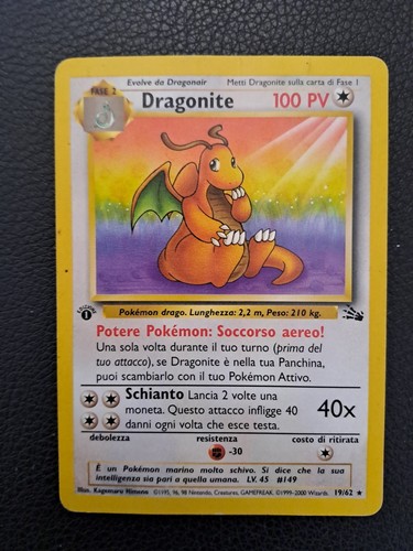 Carte pokemon dragonite - pokemon, fossil