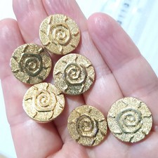 Bottoni vintage oro azteco