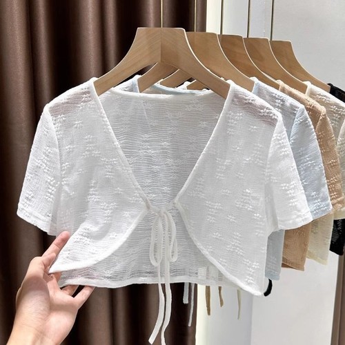 Bolero donna pizzo floreale - pizzo,