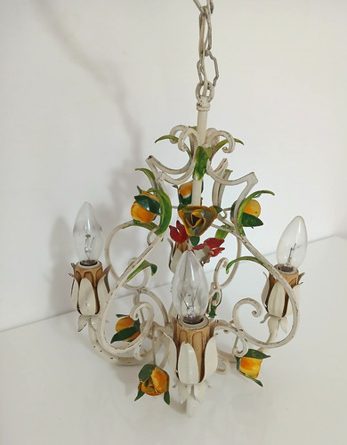Antico lampadario ferro - antico, in