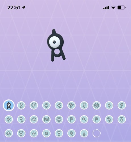 Unown g h i j - b, k