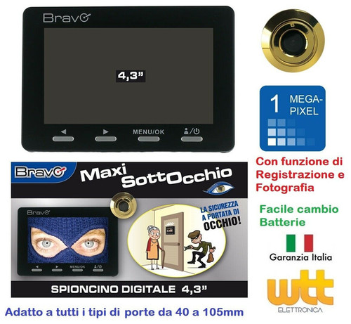 Spioncino digitale sottocchio - spioncino,