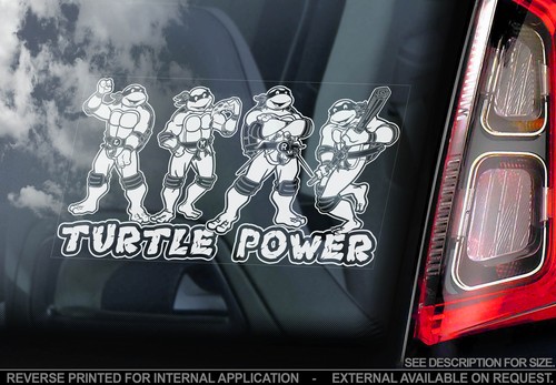 Turtle power adesivo - power,