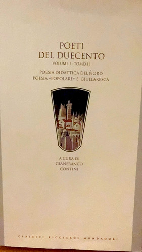 Poeti del duecento vol tomo - vol.,