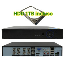 DVR 8 Canali 5 in 1 ibrido hard disk 1000 GB P2P Professionale manuale ITA
