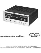 Marantz 1150 Amplifier Owners