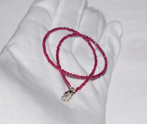 Collana perle in - in, rubino