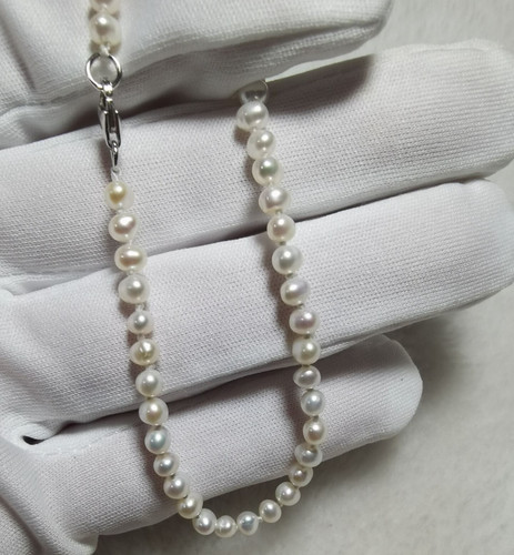 Bracciale naturale 4mm akoya - bracciale, 3-4mm