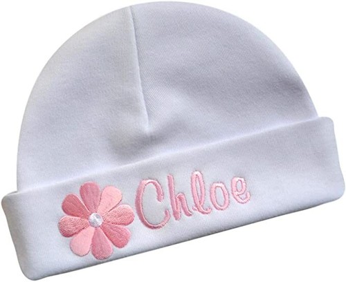Cappello bambina ricamato