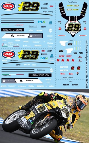 Decals per ducati - 1/12,