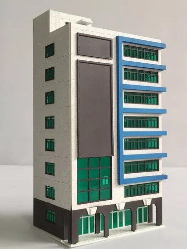 Edifici scala 160 bianco - 1/160,