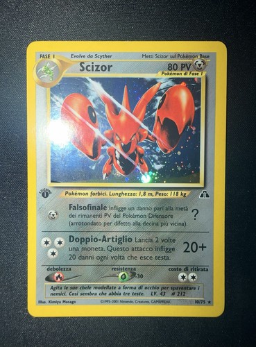 Scizor holo edizione 75 - scizor, 1