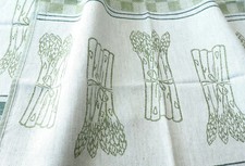 2X Strofinacci Asparagi Kracht Cucina Teli Mezzo Lino Verdura Cucinare Verde