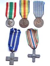 ✅?in blocco stock di 5 vecchie medaglie cimeli al valore d'epoca MEDAL WAR ✅?