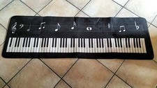 TAPPETO CON TASTI PIANOFORTE 180cm x 60cm DECORATIVO, ANTISCIVOLO - NUOVO