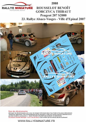Decals ref 2868 peugeot - decals,