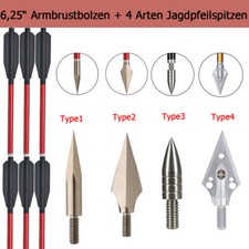 Set bulloni e punte freccia in alluminio 6,7 pollici tiro con l'arco caccia all'aperto
