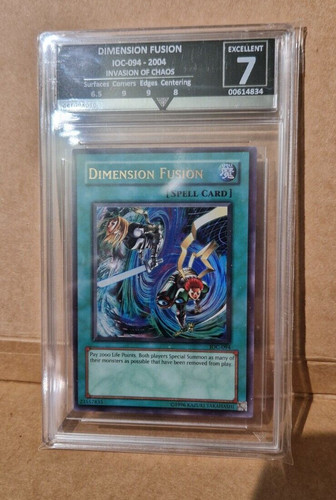 Graded yugioh card dimension - graded,