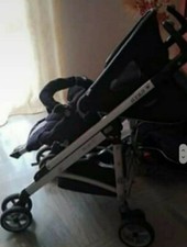 trio passeggino loola di bebè confort, colore blu-celeste 