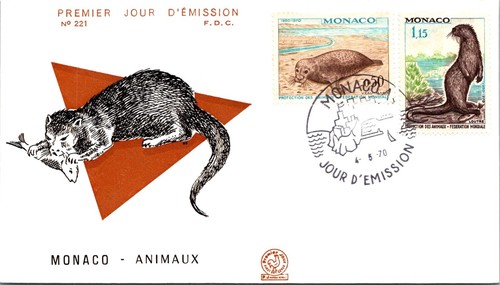 Monaco 1970 postal cachet - cachet, fdc