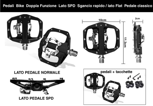 Pedali mtb doppia - mtb,
