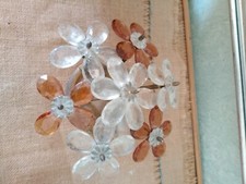 Coppia di applique in vetro di