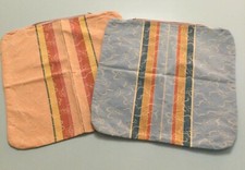 LUCIANO MARCATO coppia COPRI CUSCINI fodera cuscino arredo tessuto RICAMATI