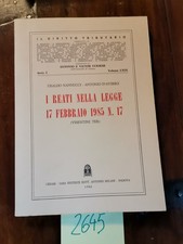 Nannucci D'Avirro I reati nella legge 19 Febbraio 1985  numero 17 Cedam 1002645