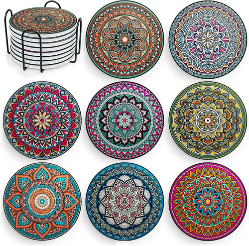 Set sottobicchieri con - di,