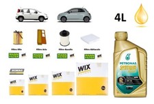 Filtri Tagliando + Olio per Fiat 500 Panda 169 1.3 Multijet 55 Kw 75 Cv Euro 4