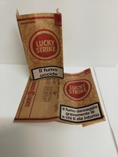 LUCKY STRIKE 2 PACCHETTI VUOTI SIGARETTE COLLEZIONE COLLECTION CIGARETTES Packs 