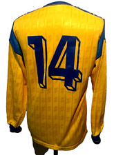 CHIEVO VERONA ABM Maglia Calcio Jersey 14 Match Worn Shirt Football Giallo Blu