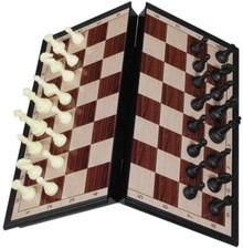 Scacchiera magnetica da viaggio per auto treno aereo scacchi magnetici 21x21 cm