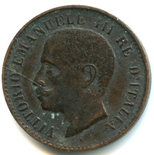 Italia 1 centesimo Vittorio Emanuele III 1908 R n. 7202