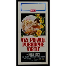 locandina VIZI PRIVATI PUBBLICHE VIRTU' Miklós Jancsó sexy simeoni B234