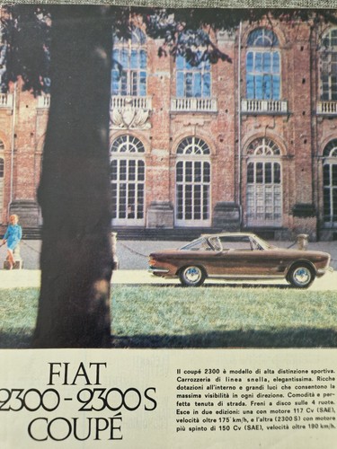 Fiat coupè 2300 - 2300-2300s, auto